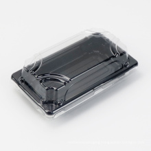 Custom Disposable Plastic Takeaway Sushi Box with Transparent Lid